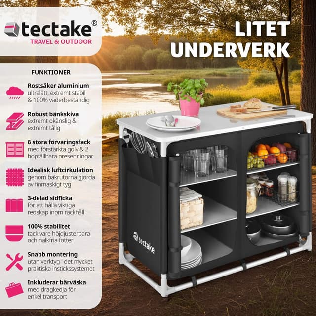Campingskab Deluxe med 6 rum