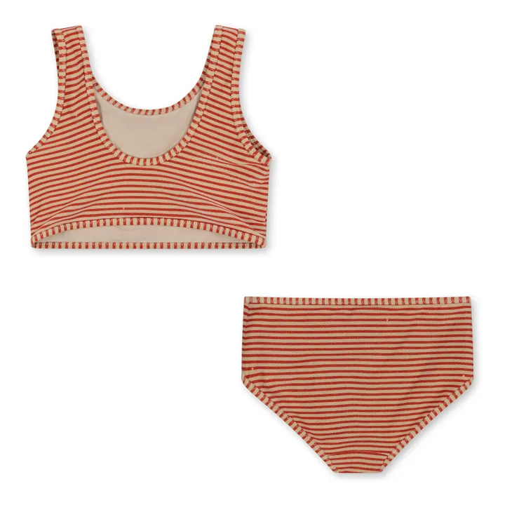 Konges Sløjd Maillot 2 Pièces Jade Pailleté | Terracotta