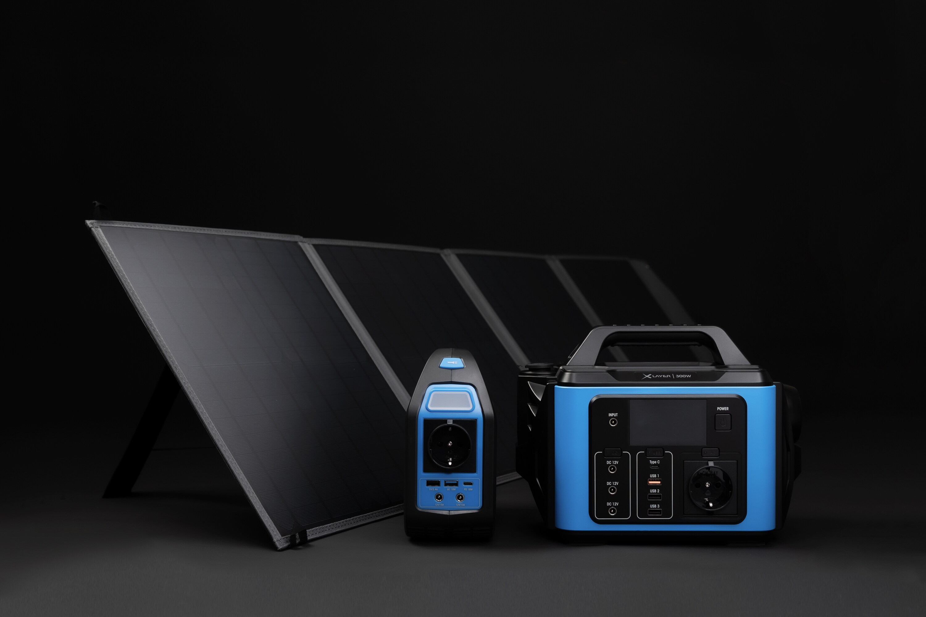 Xlayer Solarpanel faltbar I 80W Itragbar I Solaranlage I Camping I Notstrom