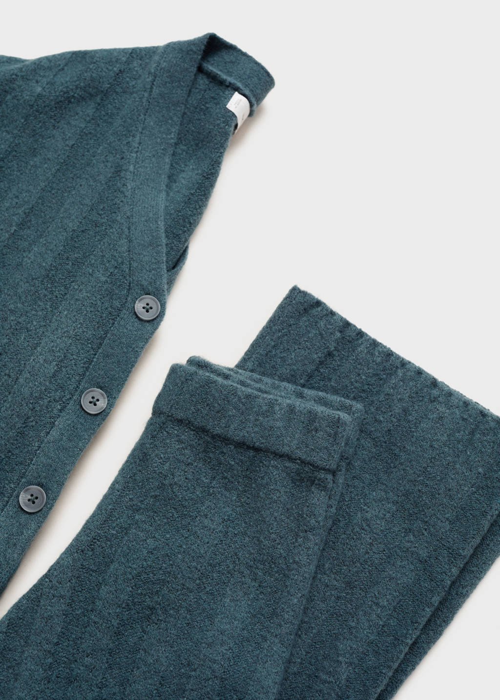 Mango Kids vest donkerblauw fijn gebreid