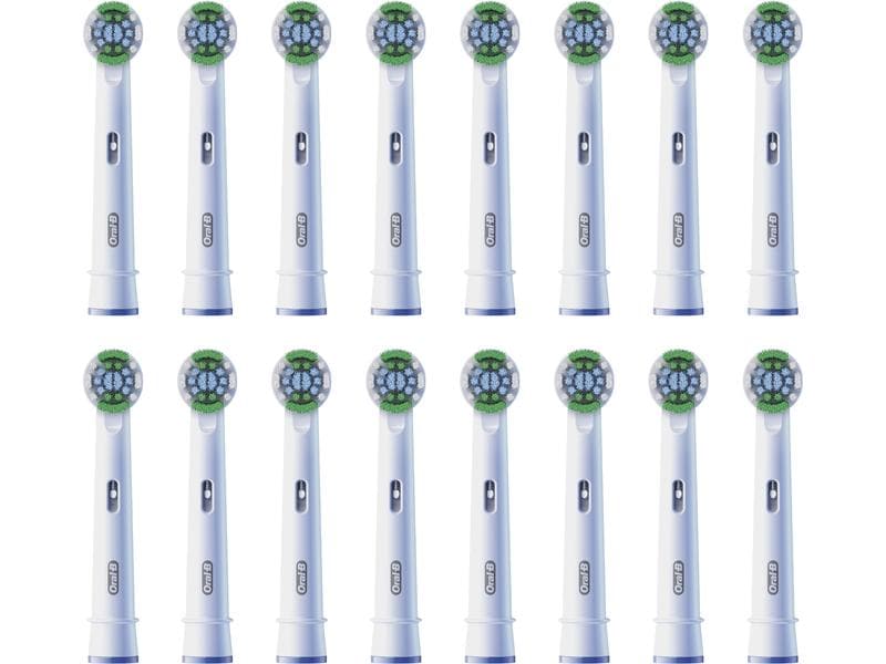 Oral-B Zahnbürstenkopf Precision Clean 16 Stück, Weiss Aufsteckbürsten für elektrische Zahnbürsten