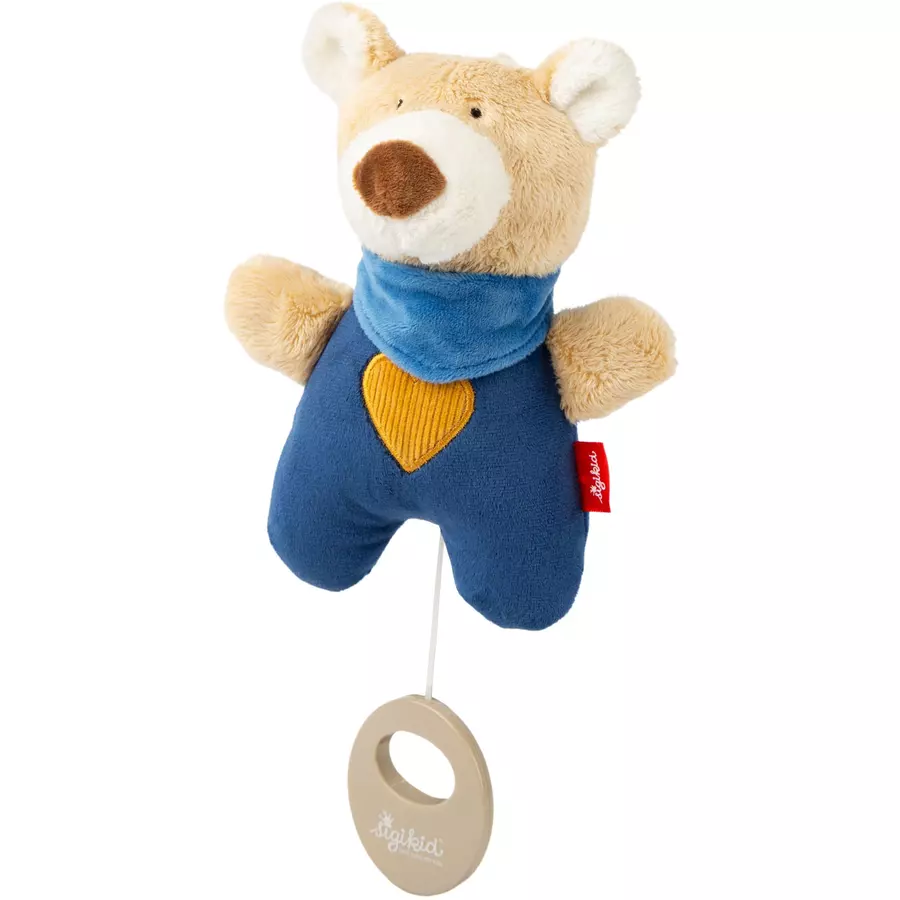 sigikid® Minispieluhr Bär Yellow dunkelblau