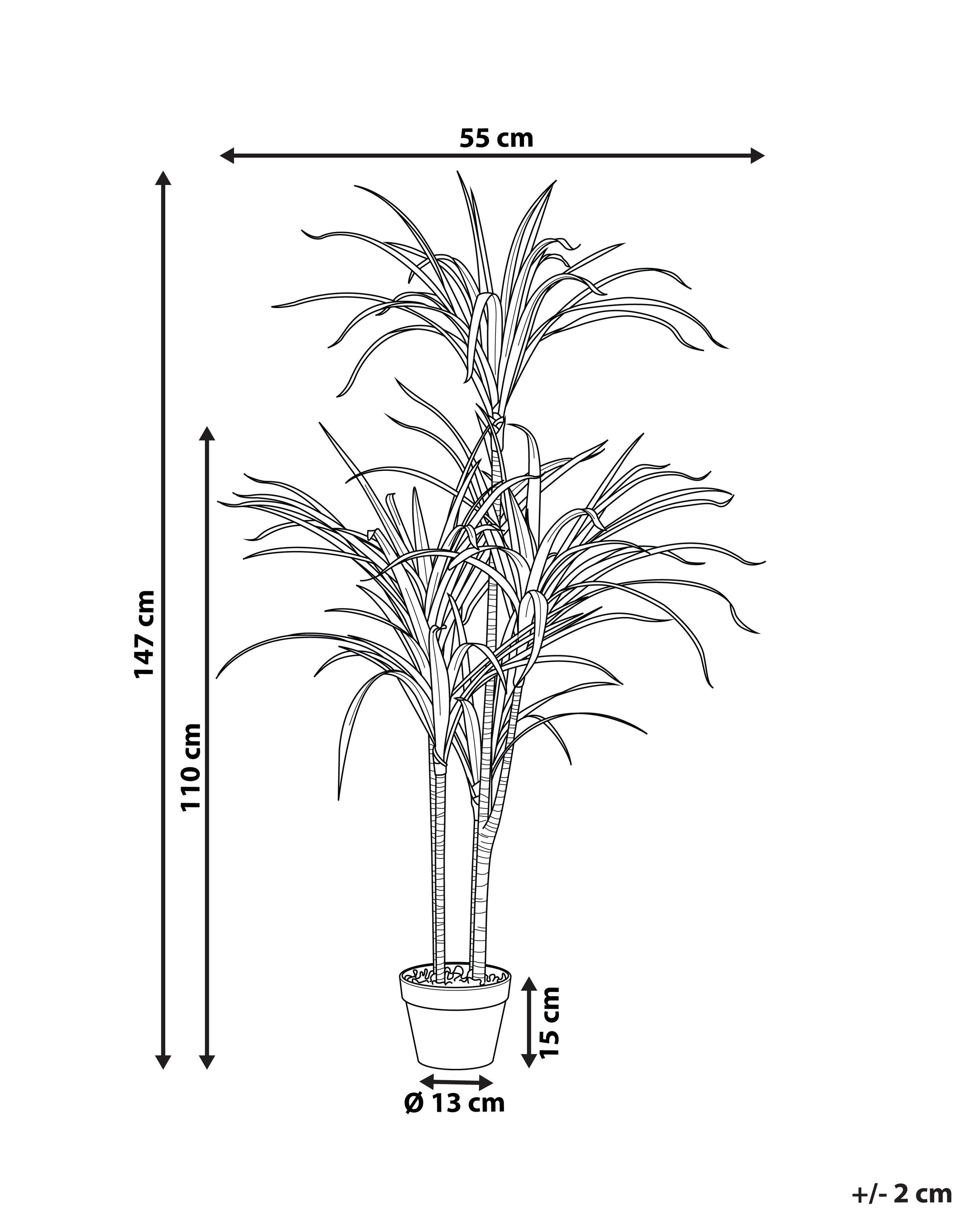 Kunstplant DRACAENA ANITA 147 cm Groen