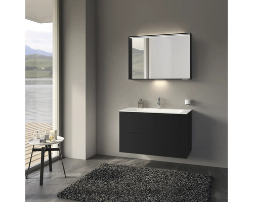 KEUCO X-Line wastafelmeubel, afmetingen (B x H x D): 100 x 60,5 x 49 cm, frontkleur: vulkaanmat, 33173970000