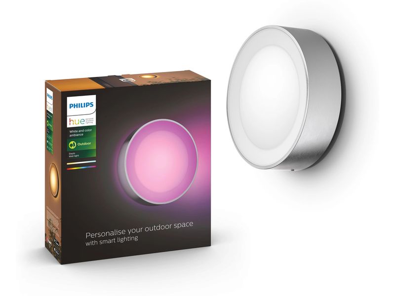 Philips Hue White & Color Ambiance Outdoor Daylo Wandleucht Aussenleuchte Daylo Hue WACA, Silber
