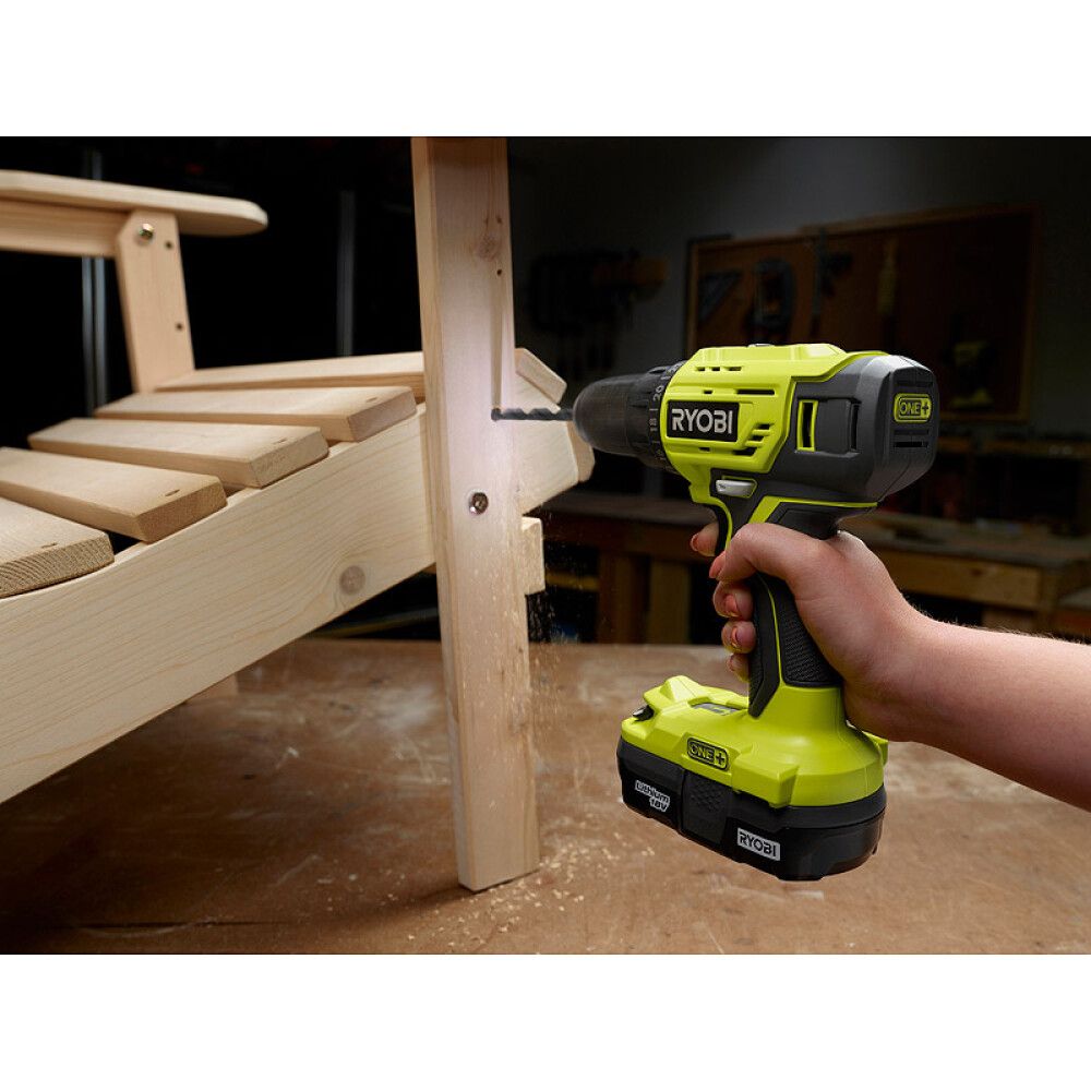 BORSKRUTREKKER RYOBI R18DD4-2C20G ONE+18V 2X1.5AH