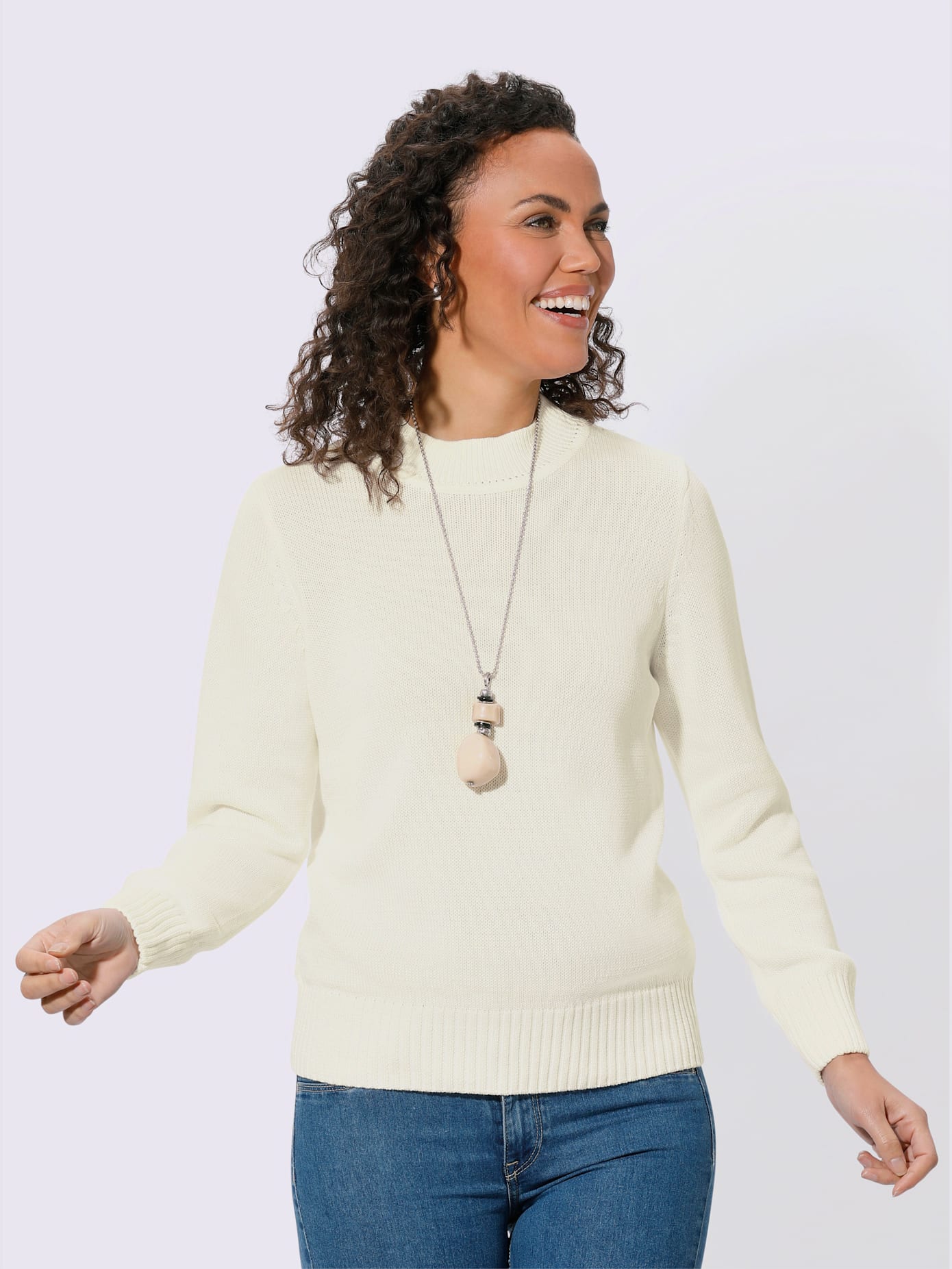 Pull femme col tortue finitions côtelés