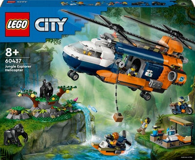 LEGO City 60437 Jungelutforskerens helikopter-baseleir