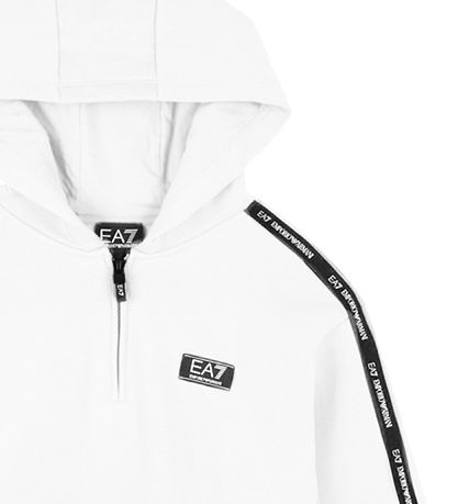 EA7 H?ttetr?je m. Lyml?s - Hvid/Sort m. Logostriber