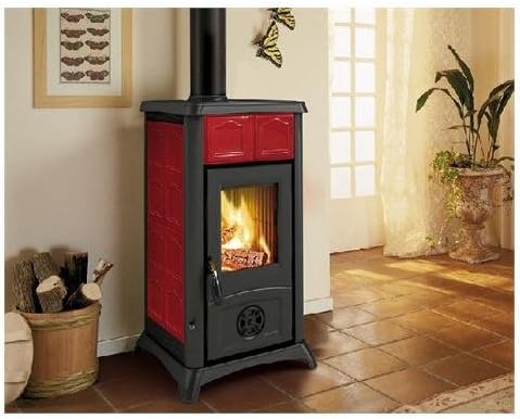 LA NORDICA Holzofen Gemma Elegance Wärme Nennleistung 6 KW Farbe Bordeaux