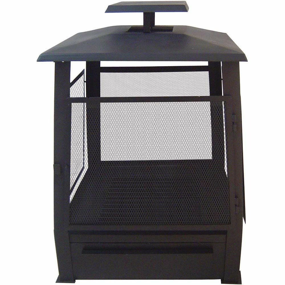 Cheminée d'extérieure pagode grillagée