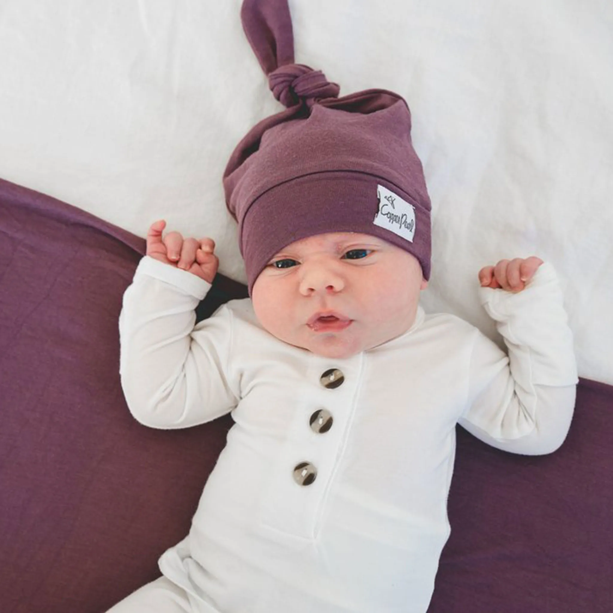 Copper Pearl Chapeau 0-4mois - Plum