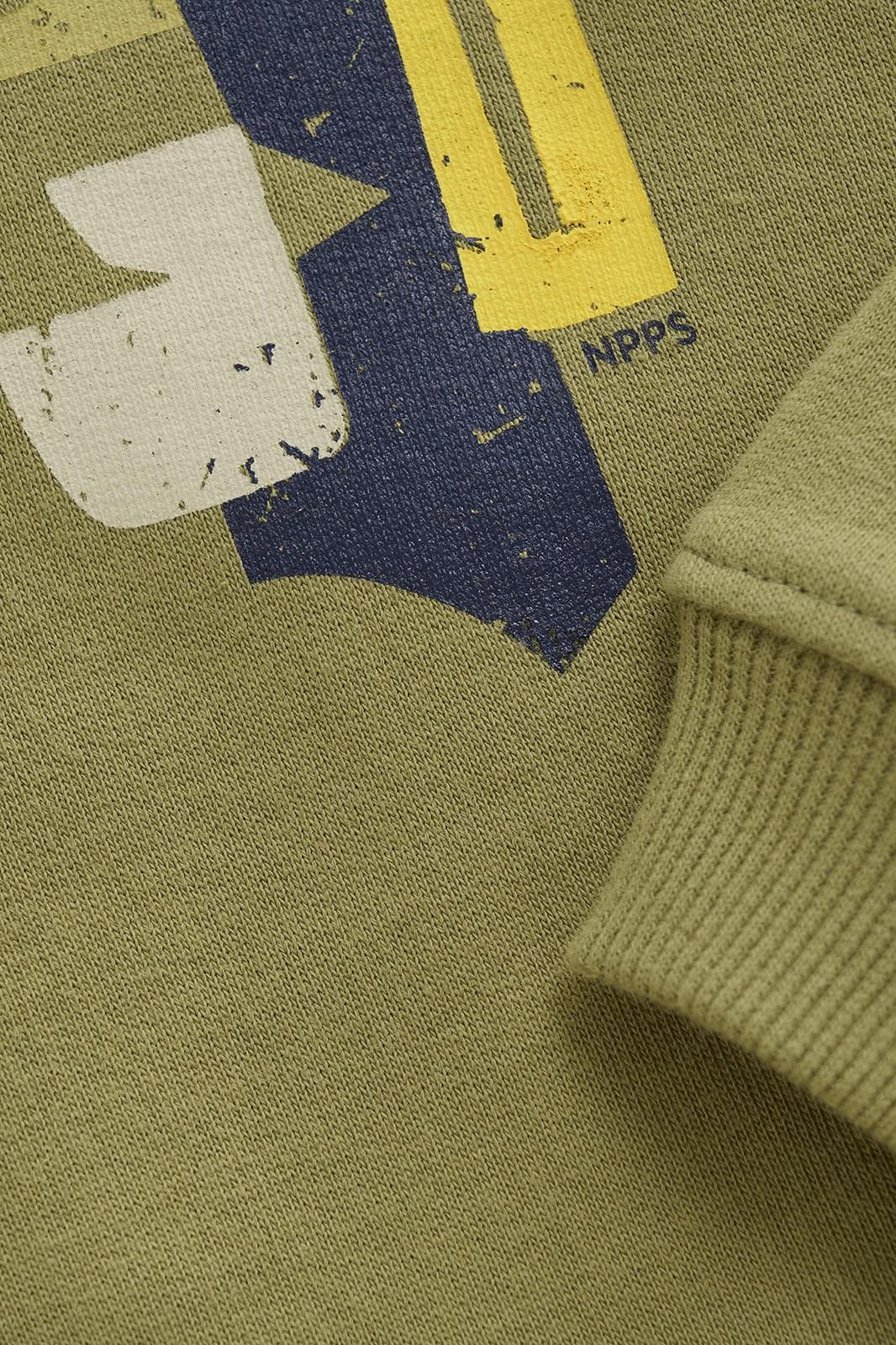 Noppies Kids Sweater Ray - Backprint - Dried Herb