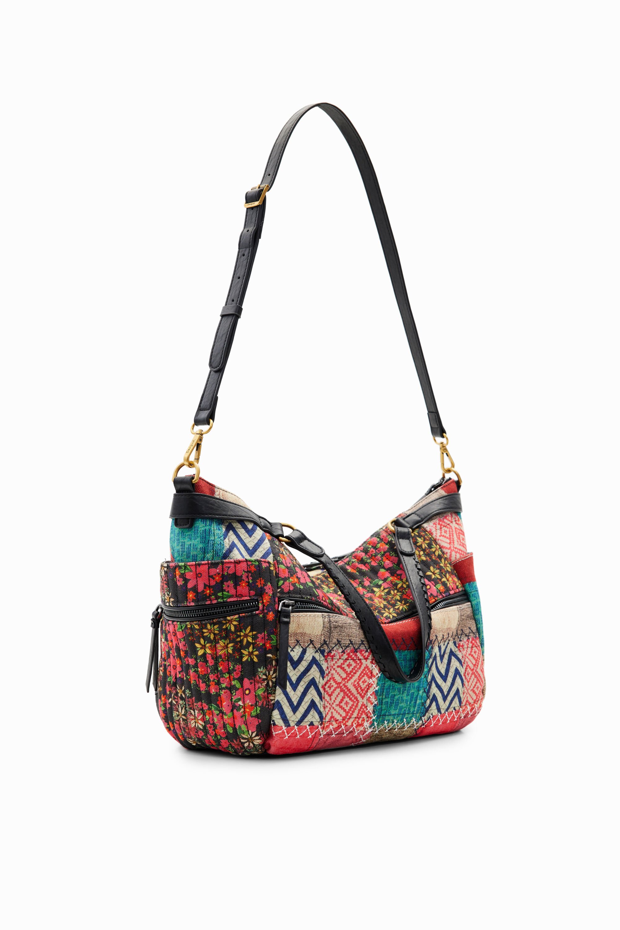 Grand sac toile patchwork