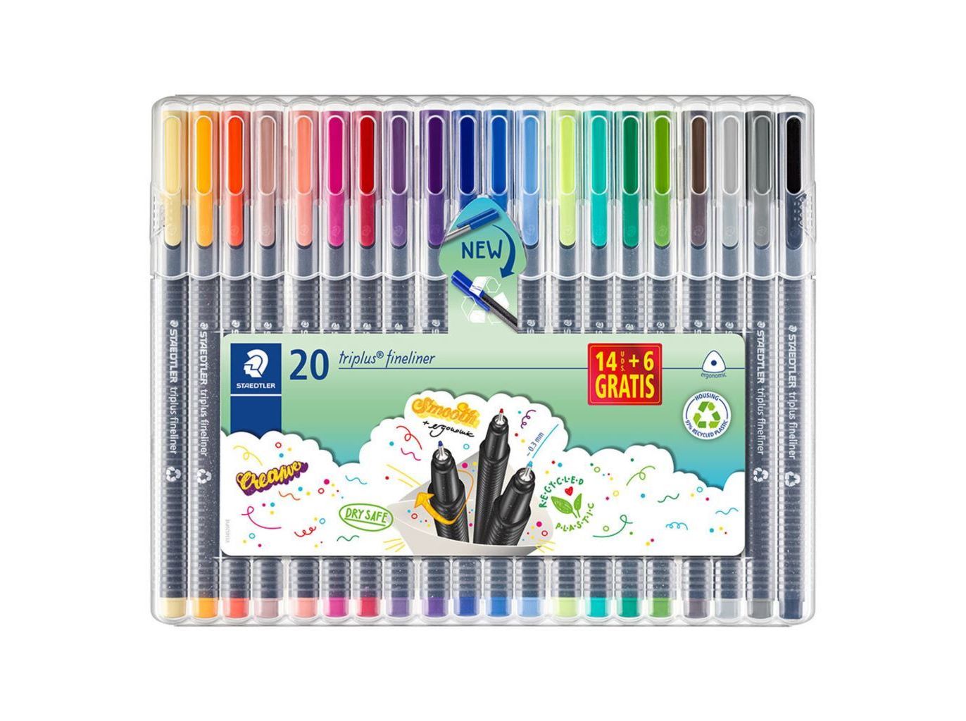 MARCADORES FINELINER STAEDTLER STAEDTLER BOX 14 6 UNIDADES