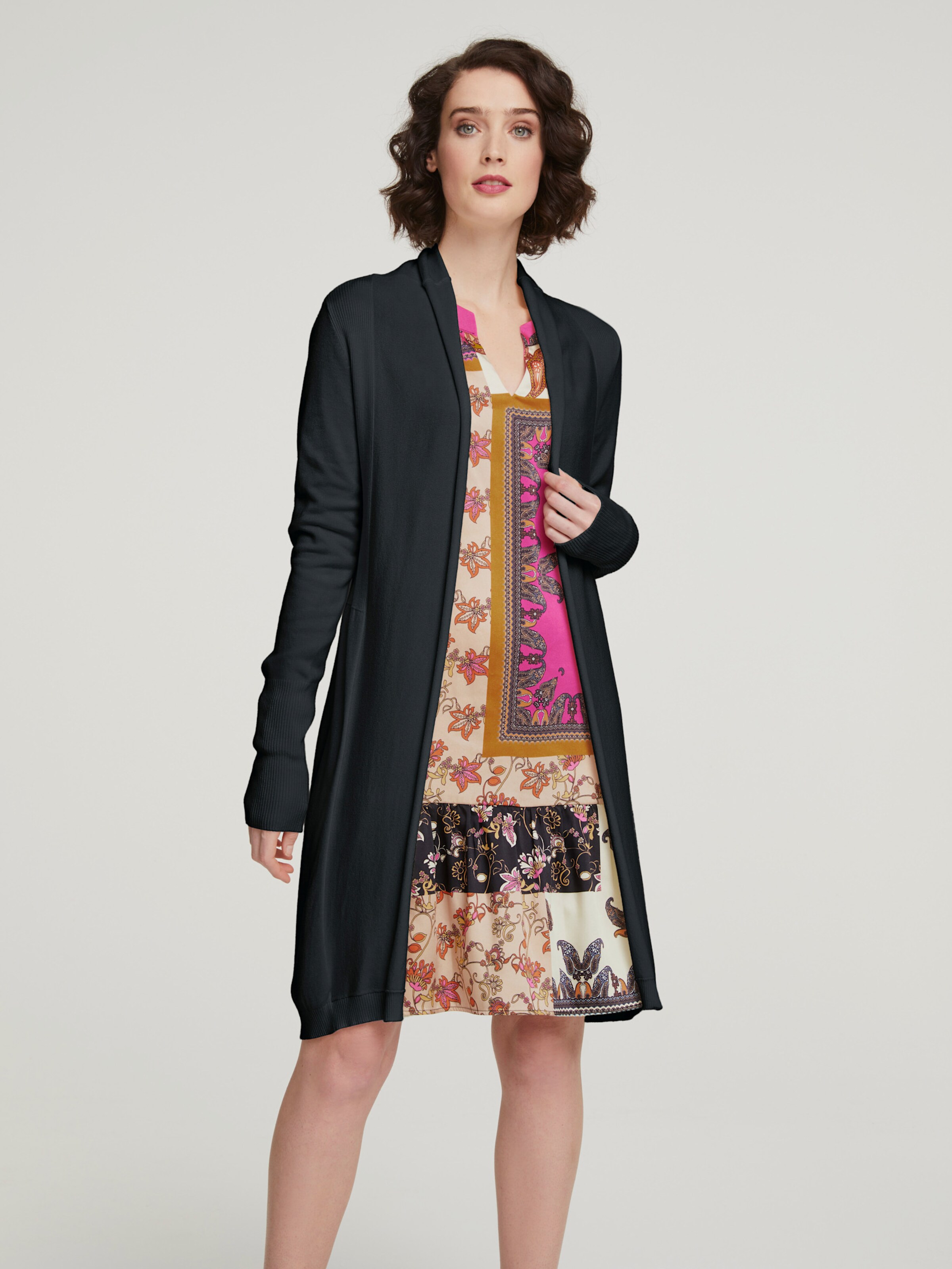 Long-Strickjacke
