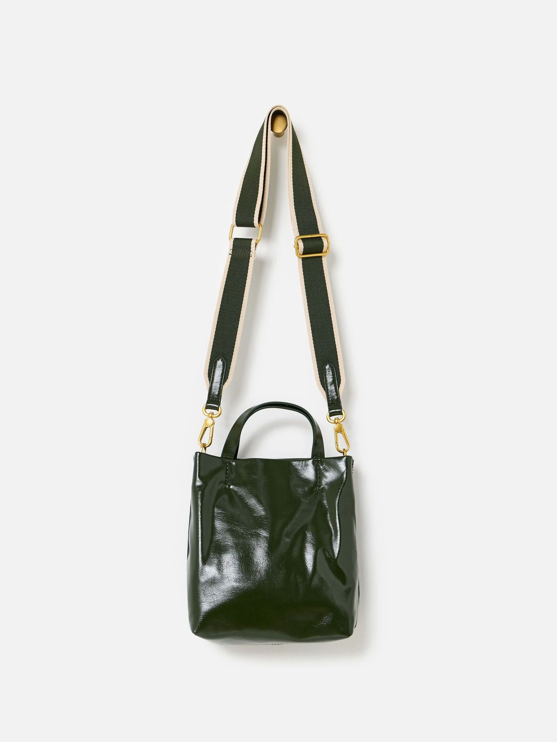 Oliver Bonas Mia Patent Mini Tote Cross-Body Bag