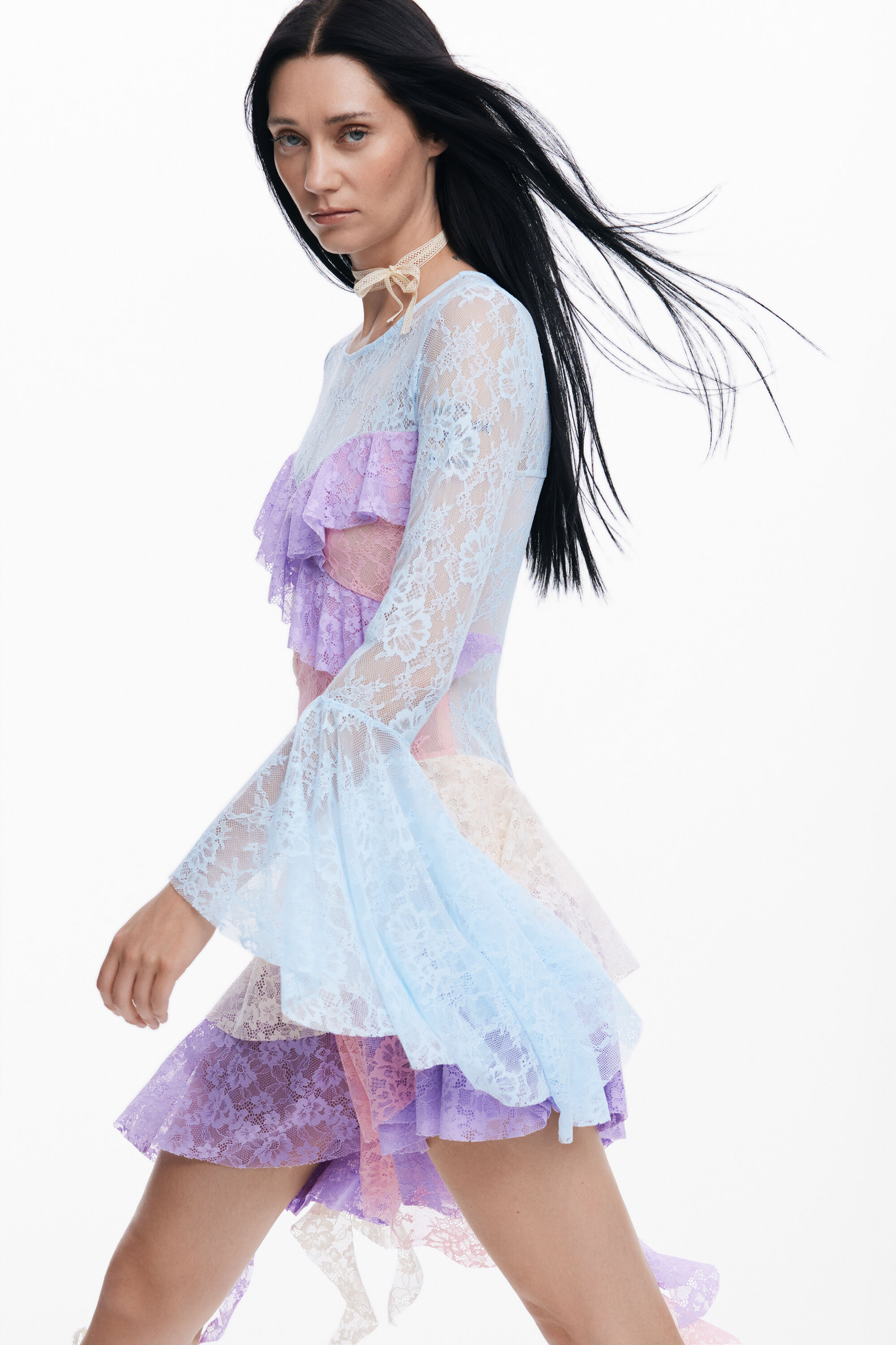 Vestido romântico de María Escoté