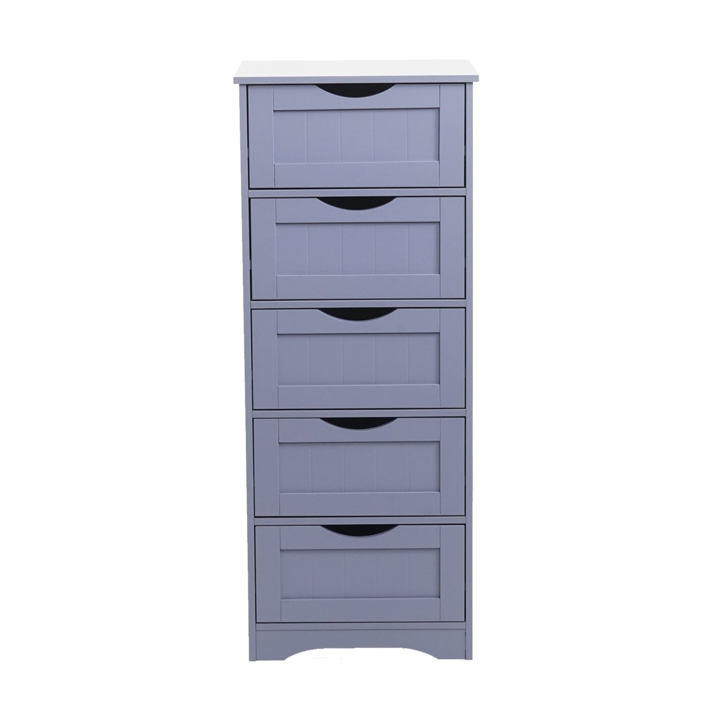 Kommode MCW-B65, Schubladenschrank Schrank, 5 Schubladen 100x40x35cm ~ grau
