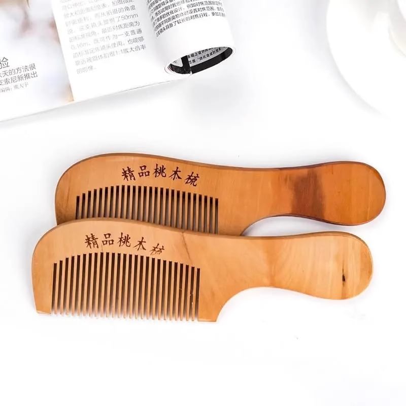Honeyfluff - Set van 2: Houten Haarkam