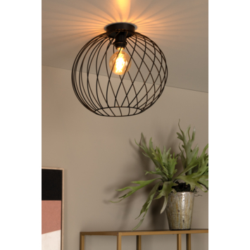 Lucide DANZA plafonnière Ø40 cm Zwart