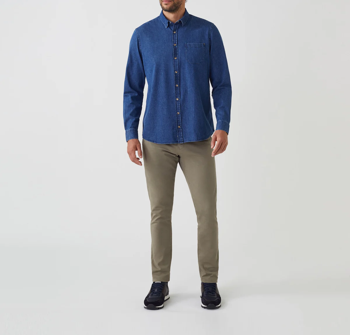 Chemise casual  denim bleu 