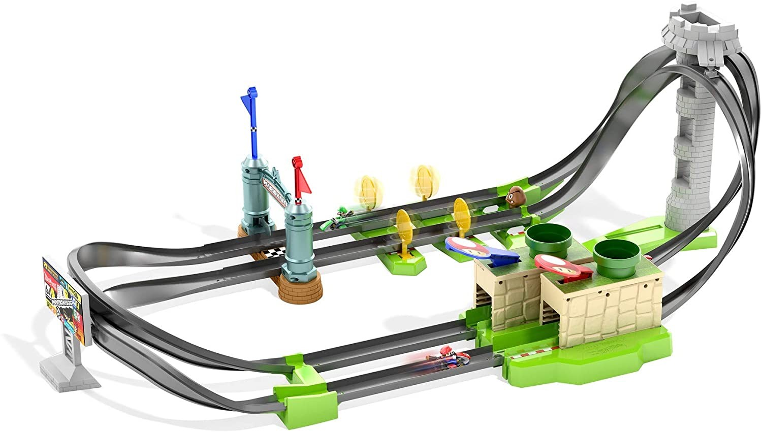 Hot Wheels - Mario Kart Circuit Track Legesæt