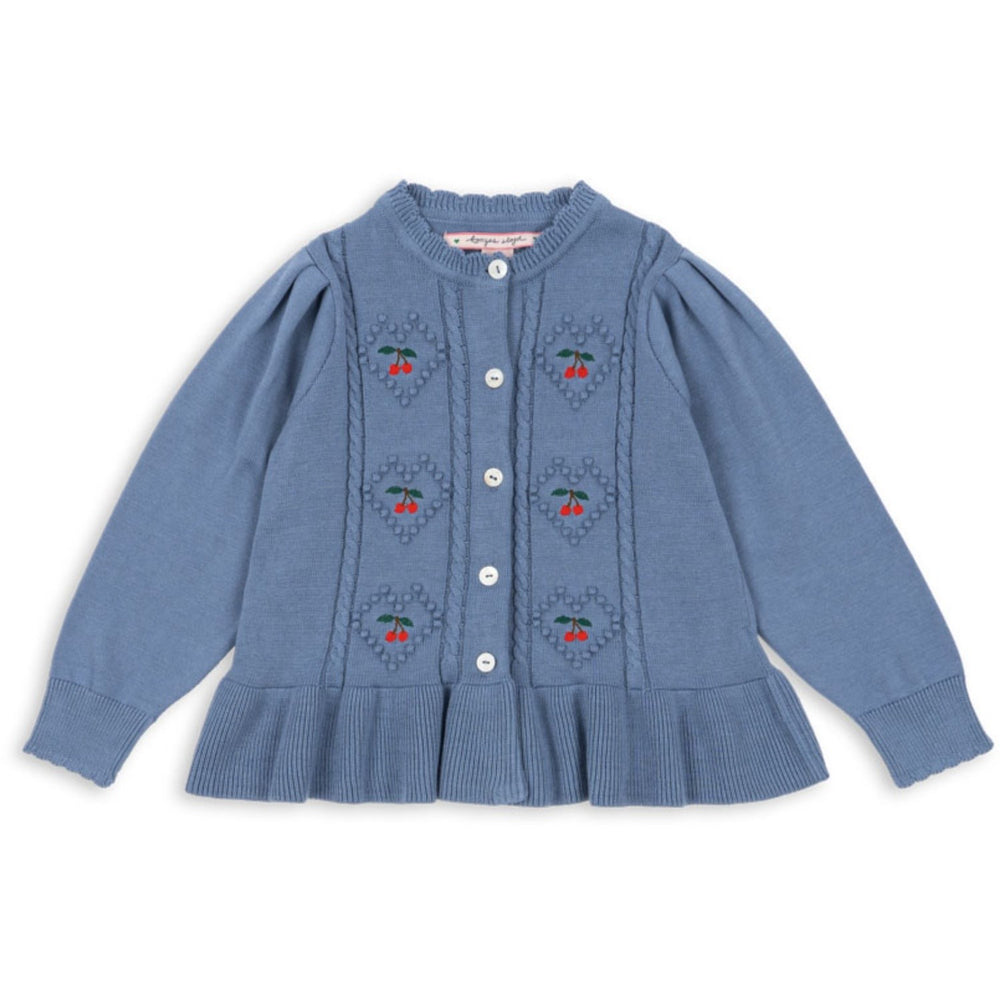 Køb Konges Sløjd Country Blue Soleil Cardigan GOTS