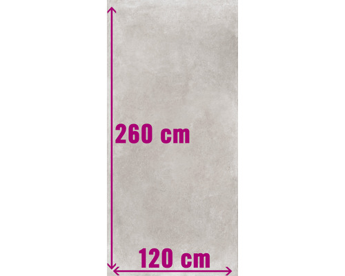 XXL porseleinen steengoed wand- en vloertegel Greenwich greige mat grijs 120 x 260 cm 6 mm