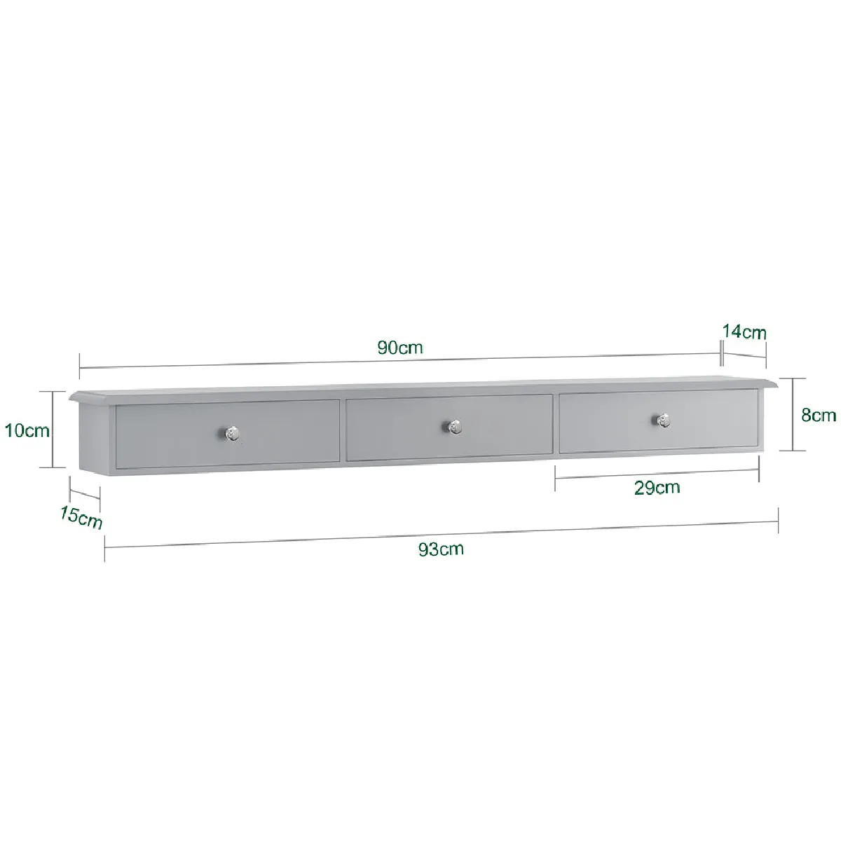 SoBuy Étagère murale FRG43-L-HG