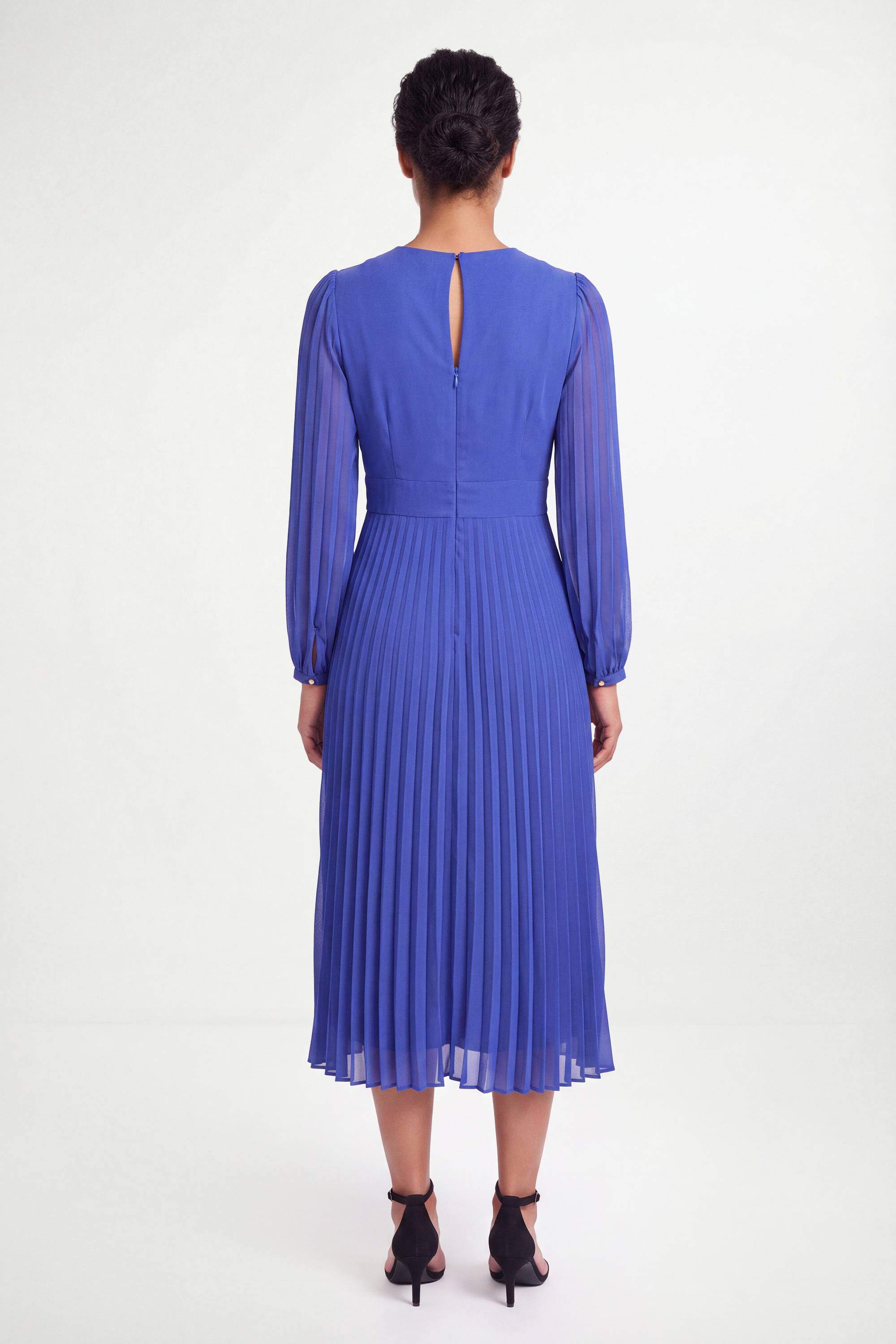 Wallis Robe Midi Plissée Avec Boucle Petite