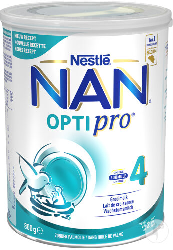 Nestlé Nan OptiPro 4 Lait De Croissance Bébés 24+ Mois Pot 800g