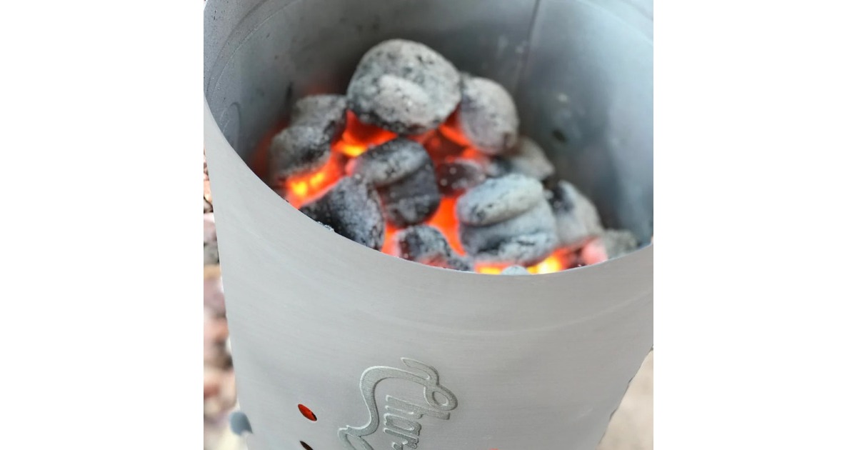 Char-GrillerCharcoal Chimney houtskoolstarter  (Zilver)