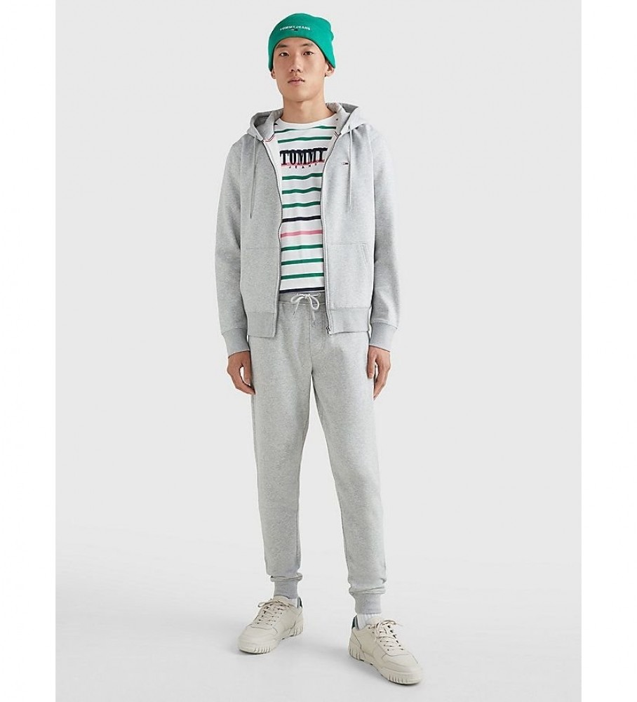 Moletom cinza com capuz Tommy Jeans