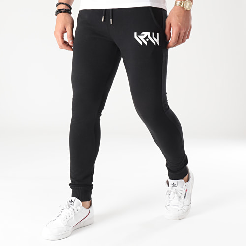 Pantalon Jogging Logo Noir Blanc