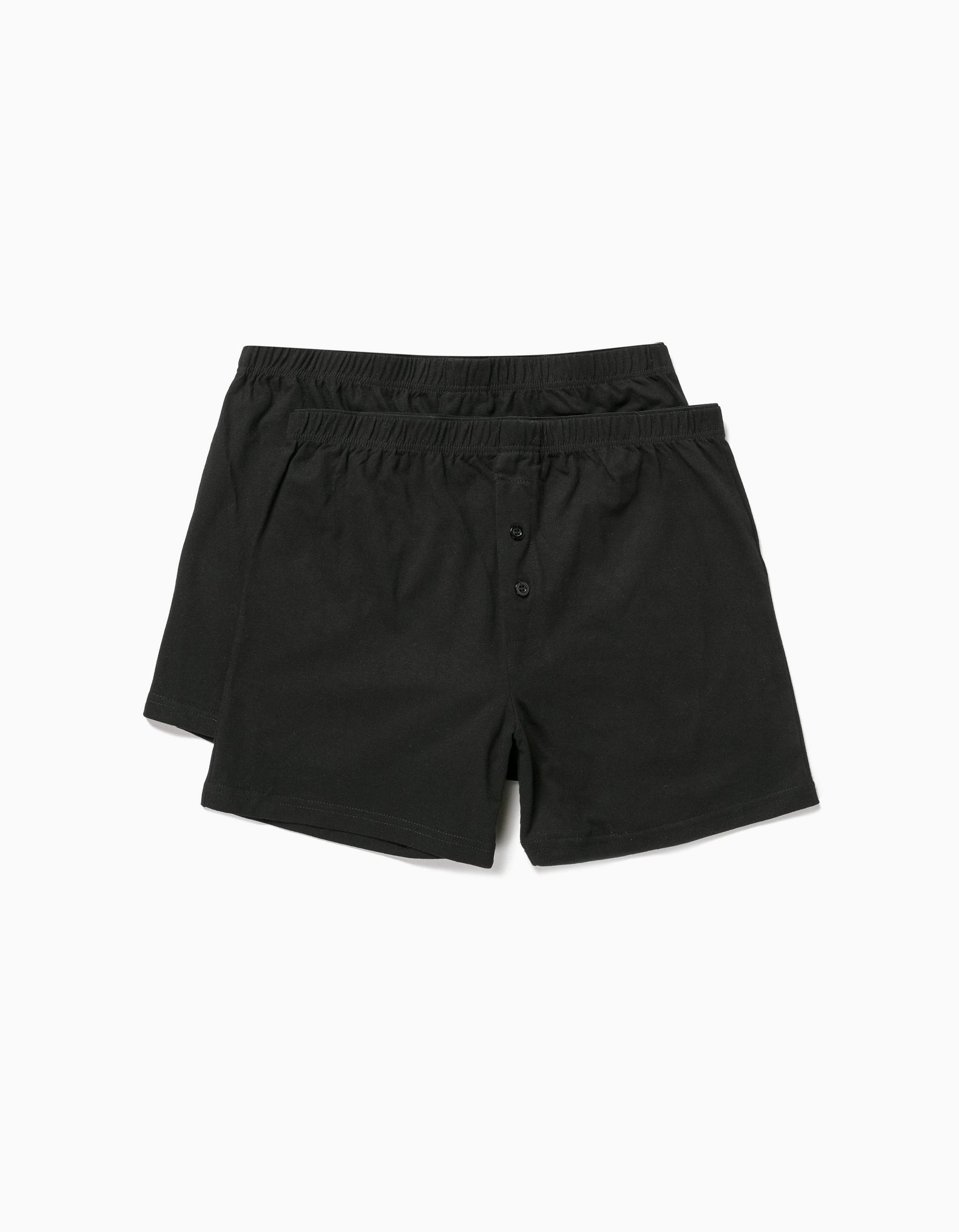 2 Boxers, Homem, Preto