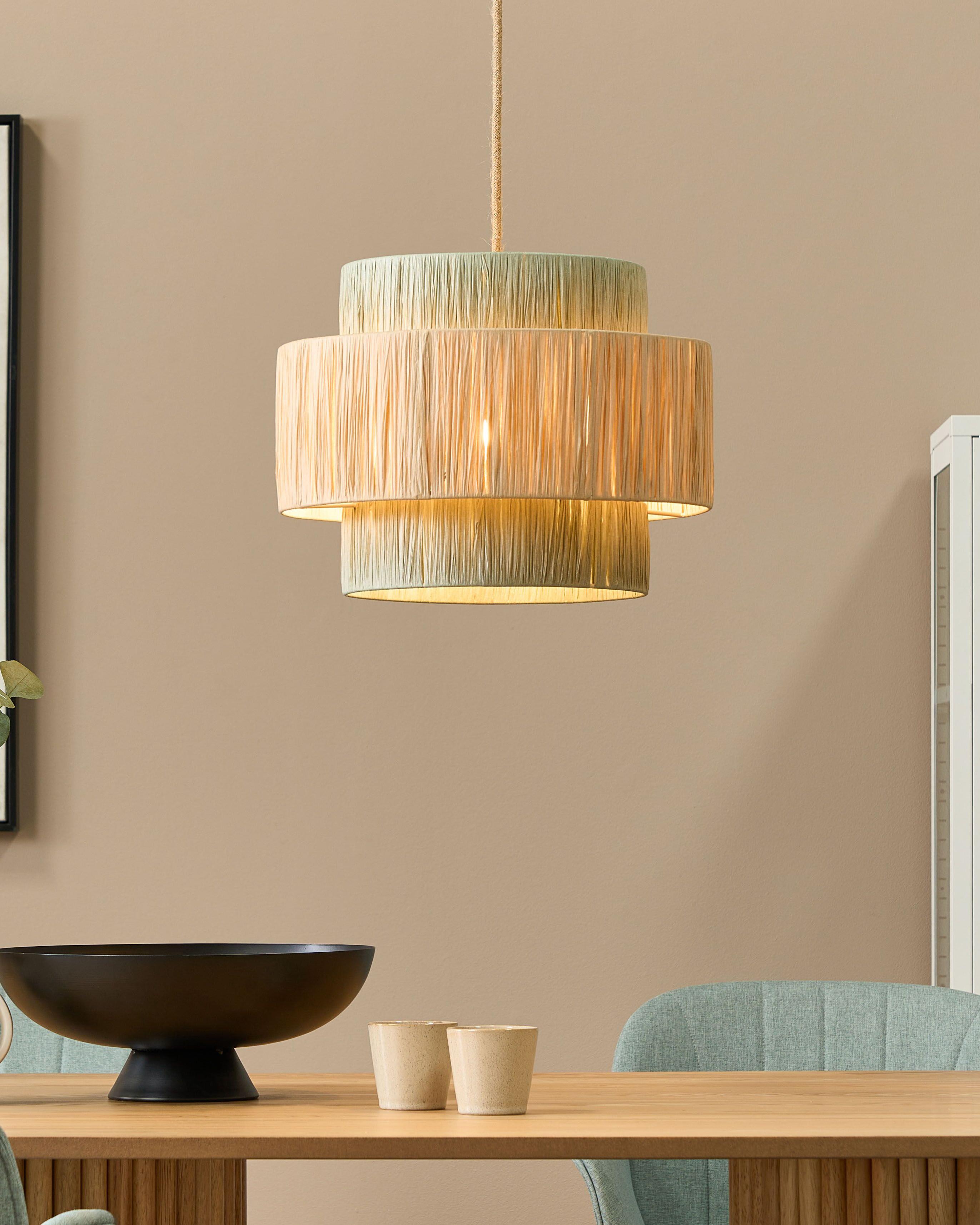Hanglamp PALBRA Papier Natuurlijk