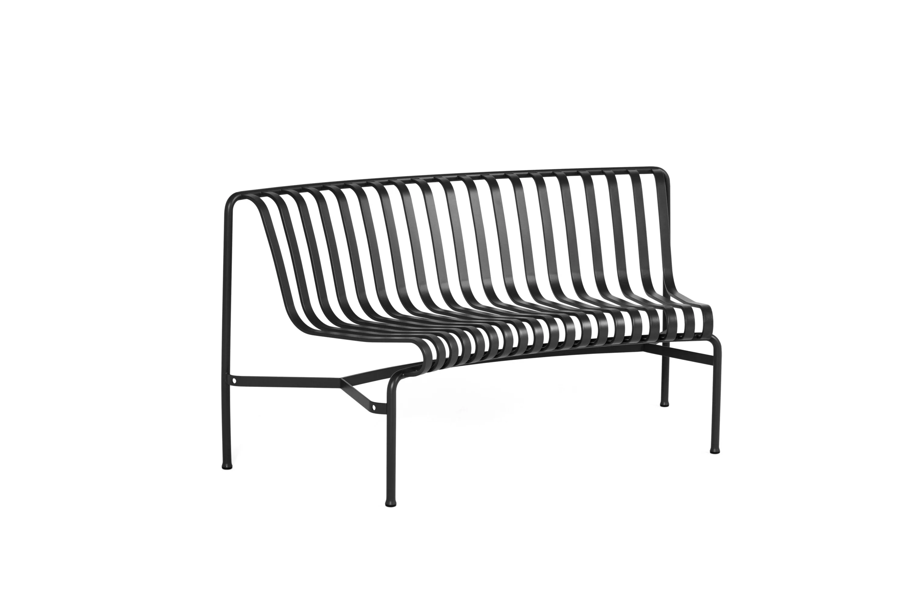 HAY  Palissade Park Dining in-add-on havebænk - Anthracite