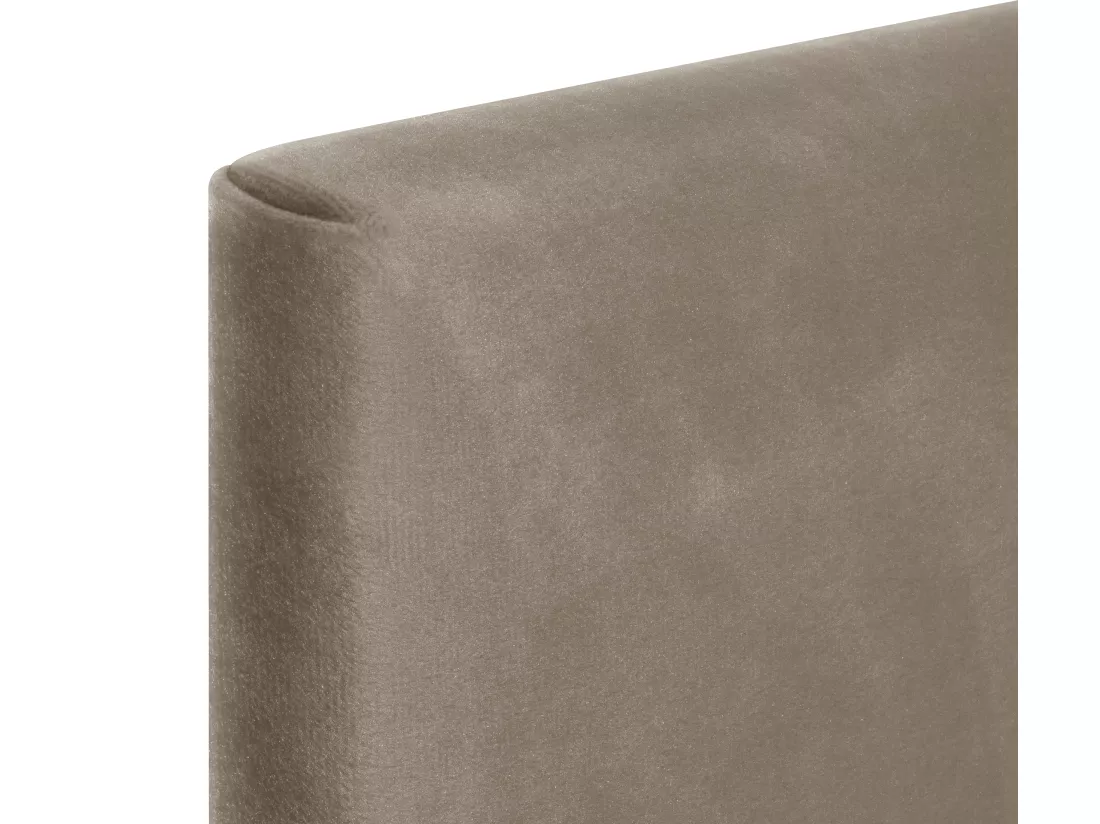 DHOME Tête de lit en velours lisse avec trois panneaux 160x50cm Lits 150/160 - Beig