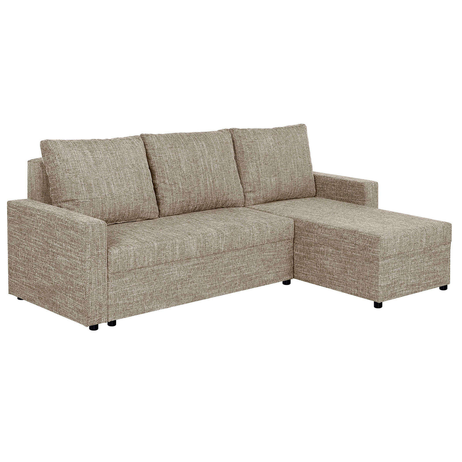 Ecksofa - cappuccino - Liegefunktion