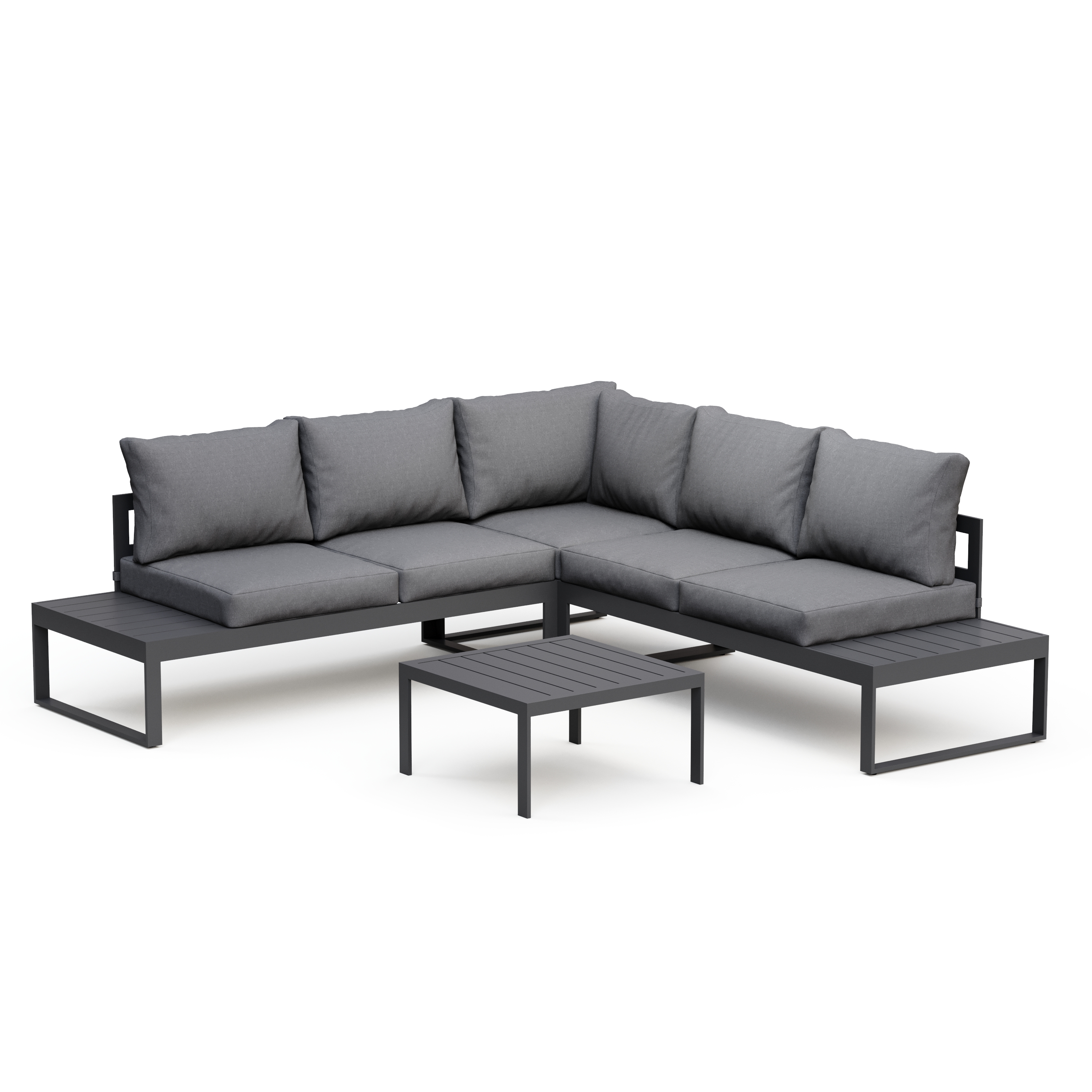 Lounge CAMILA anthrazit/schwarz
