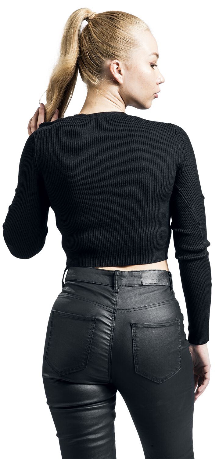 Onlliza L/S Peek-A-Boo - Crop-Top Manches Longues | Only T-shirt manches longues