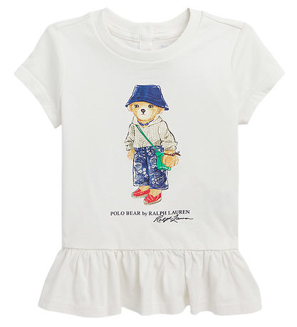 Polo Ralph Lauren T-shirt - Sa - Gr?hvid m. Bamse