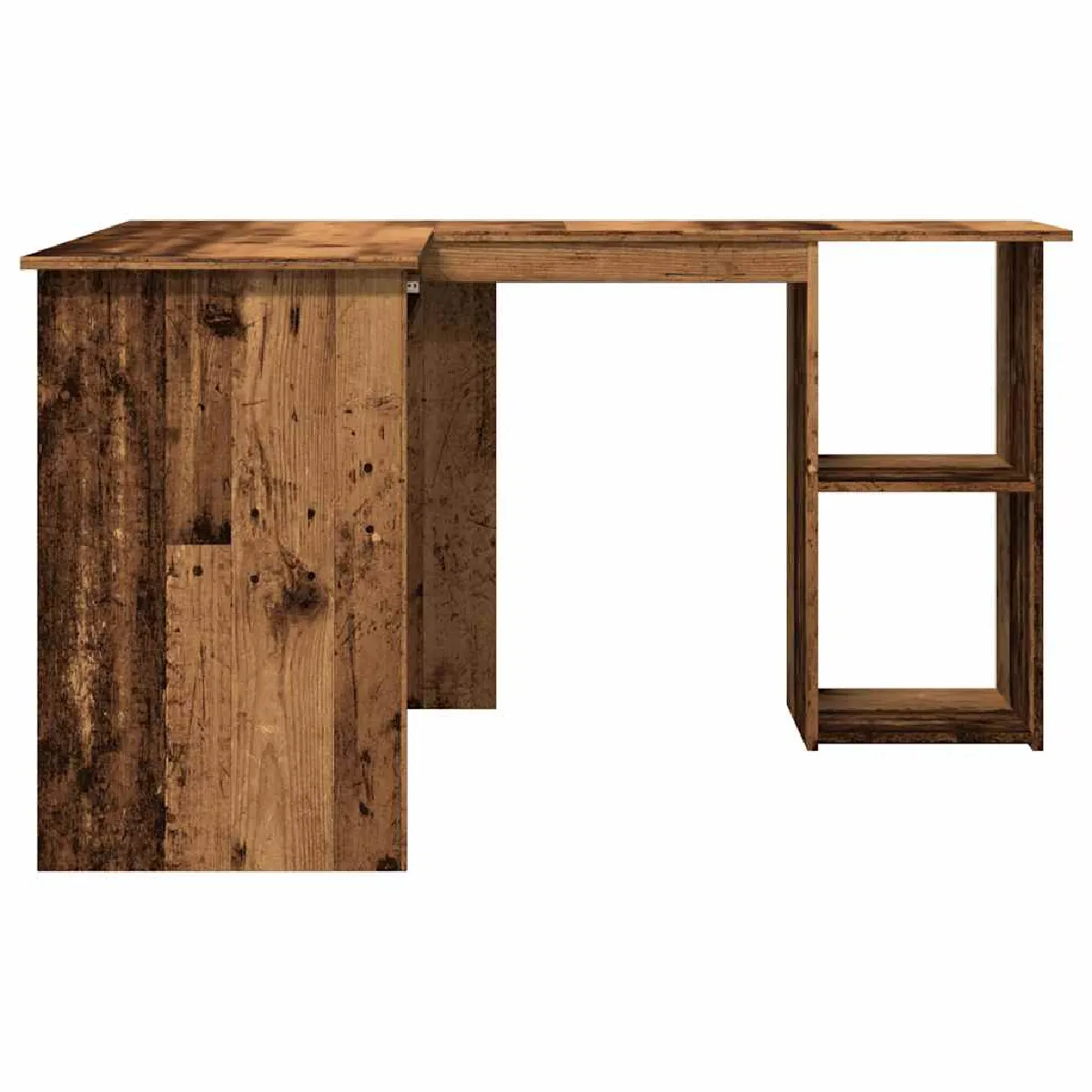 VIDAXL Bureau d'angle - Vieux Bois