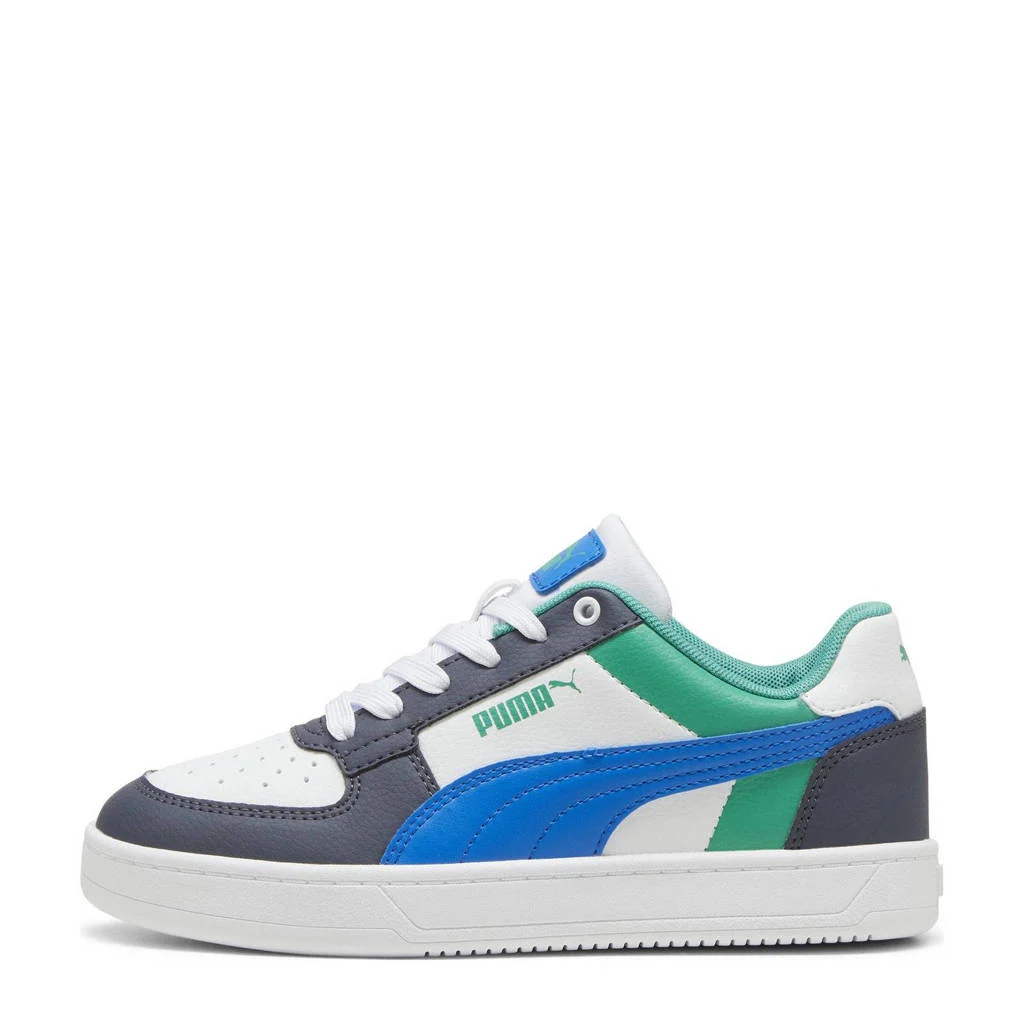 Caven 2.0 Blocksneakers wit-kobaltblauw-grijs