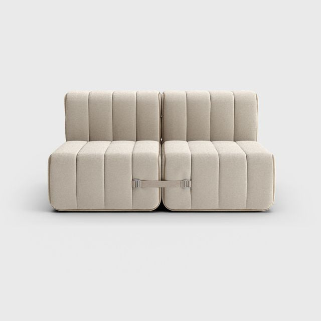Curt-Set 4 - e.g. Flexibele 2-zitter - Sera - Calla (Wit | Beige)