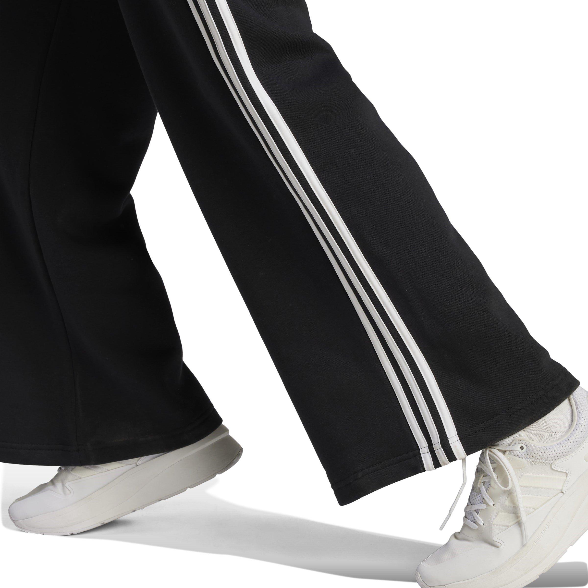 adidas Essentials 3 Stripes French Terry Wide Joggers Womens