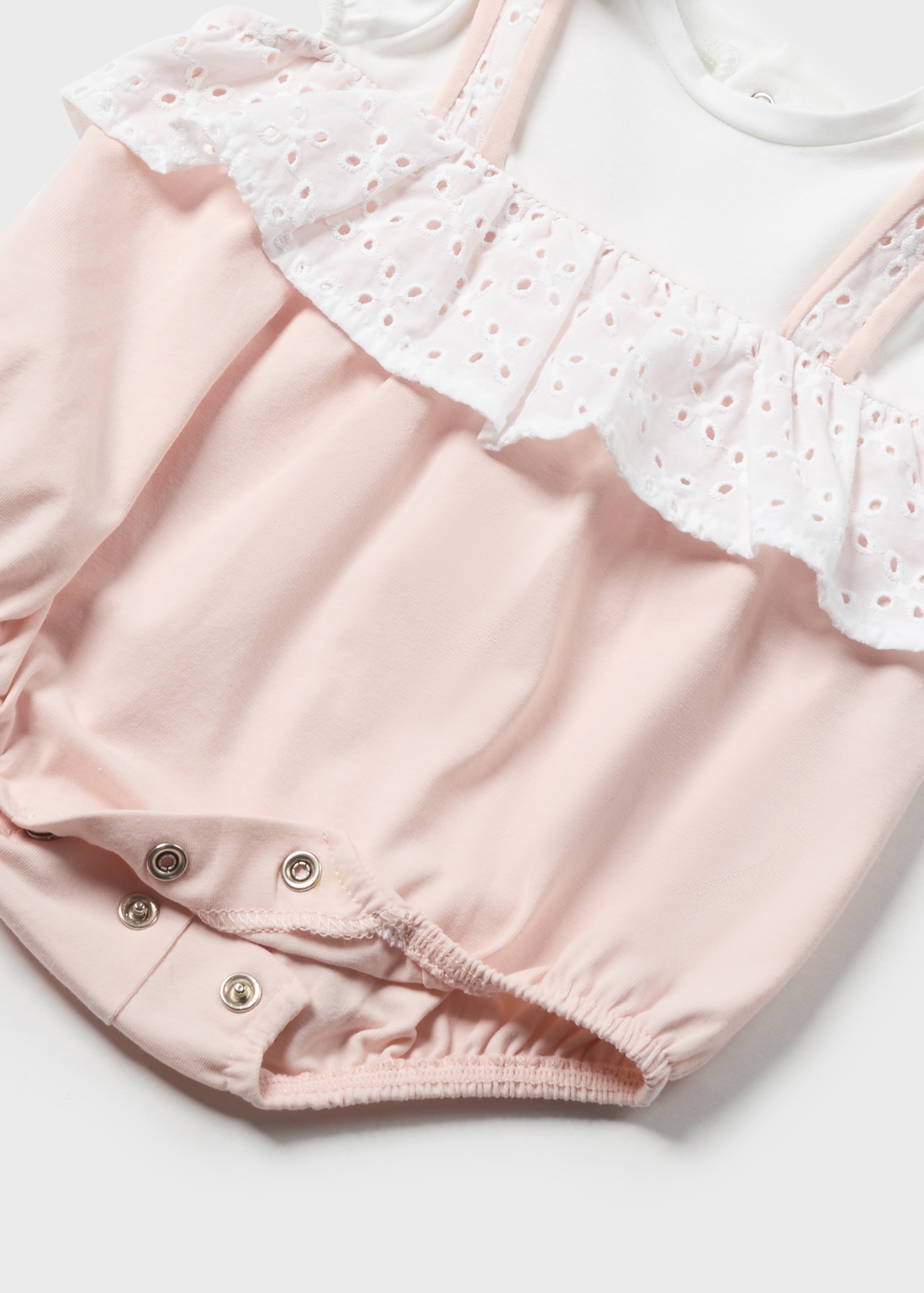 Macacão Better Cotton Newborn Nude com Gola Alta