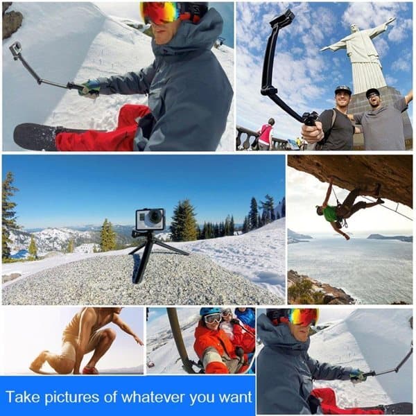 3-vejs Selfie Stick GoPro HERO