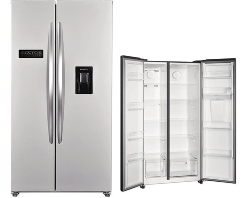 Wolkenstein WSBS518NFWDEIX side-by-side koelkast, BxHxD 90 x 177 x 66 cm, koelvak 344 l, vriesvak 185 l